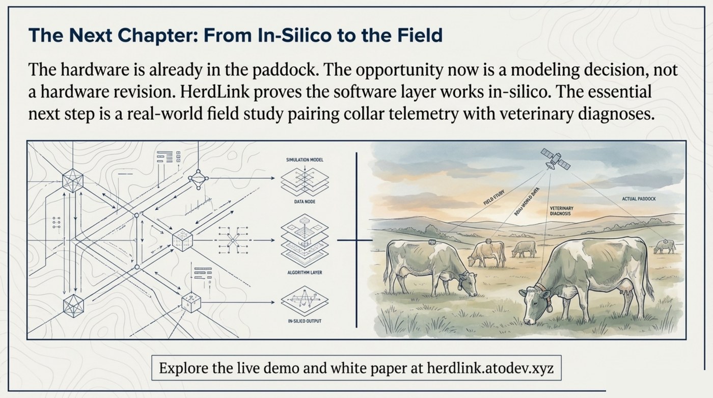 The next chapter: from in-silico to a real-world field study